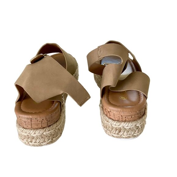 Athlefit Platform Sandals Espadrille Wedge Open Toe Size 39 US Size 8.5 New - Picture 10 of 10